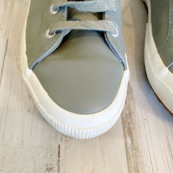 Superga | Womens Gray Leather Lace Up High Top | Size: 7 - Picture 5 of 10